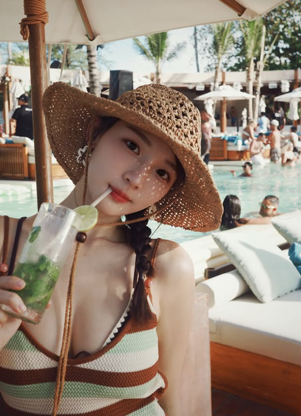 林莎分享度假辣照。(圖/翻攝林莎IG)